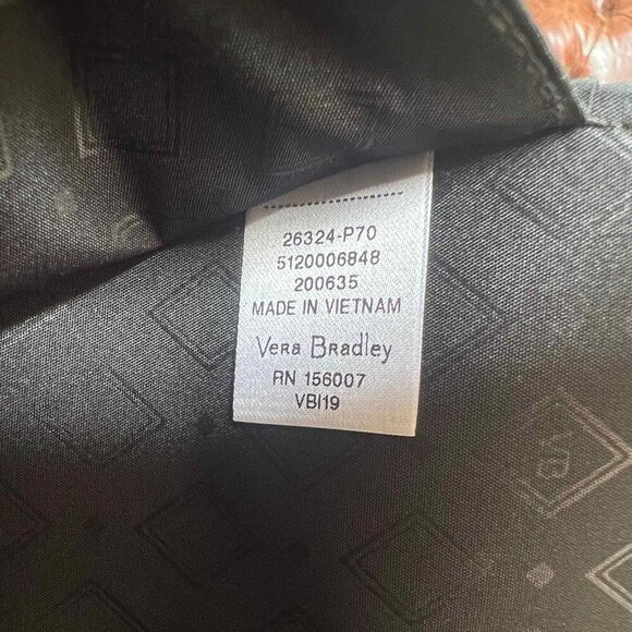 Vera Bradley Paisley Noir Trifold Wallet Snap Closure Clean Wristlet mulberryfou - Picture 14 of 14